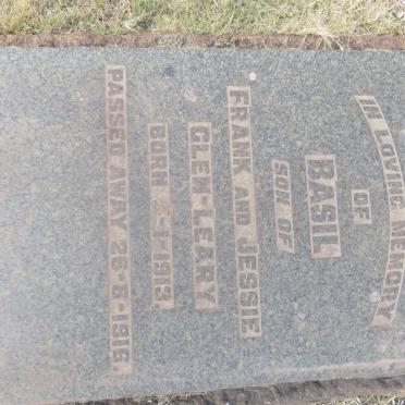 LEARY Basil, GLEN 1913-1916
