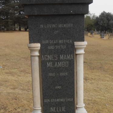 MABUSELA Nellie :: MLAMBO Agnes Mama 1910-1965