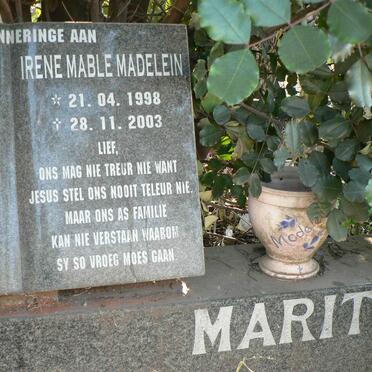 MARITZ Irene Mable Madelein 1998-2003