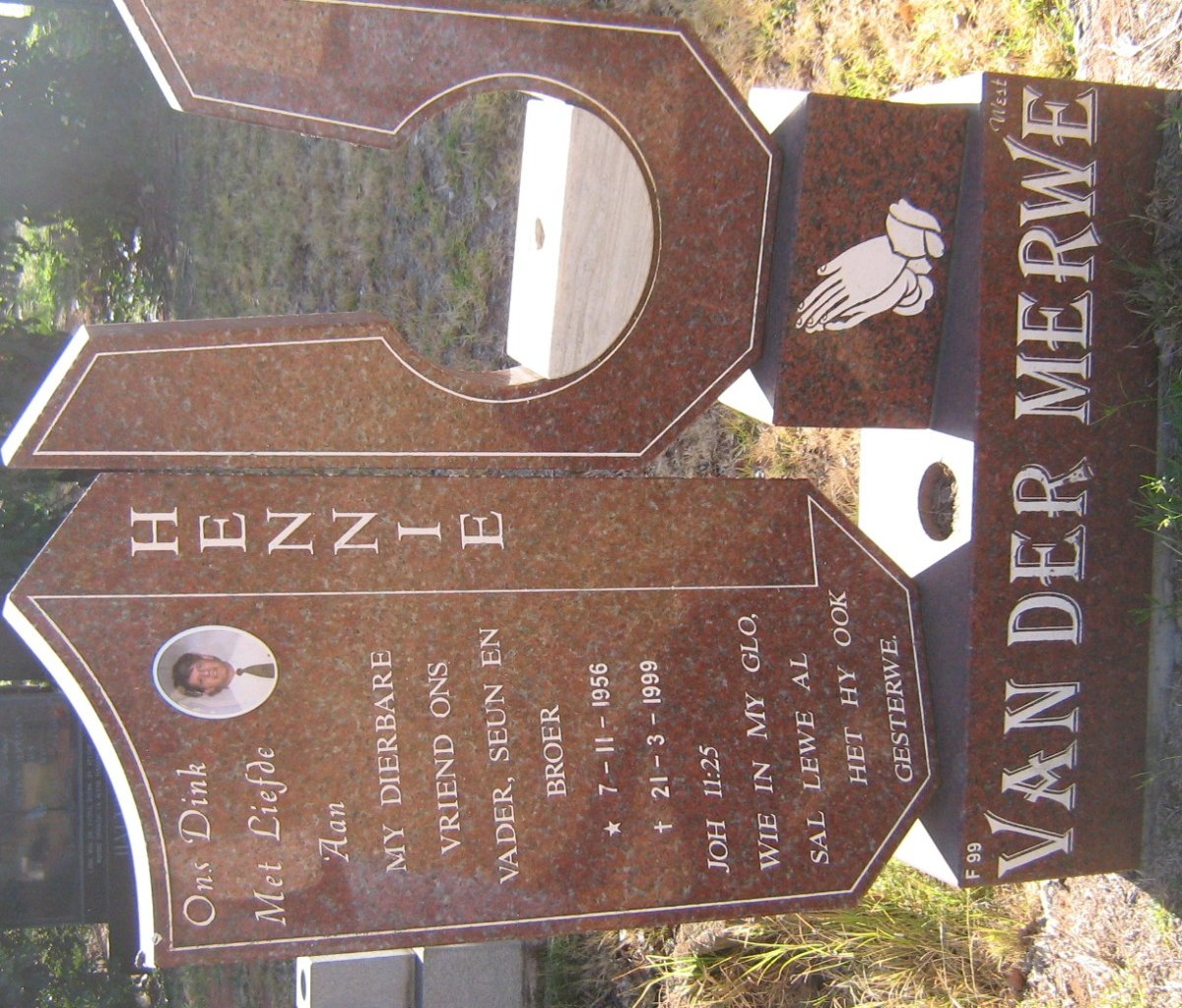 MERWE Hennie, van der 1956-1999