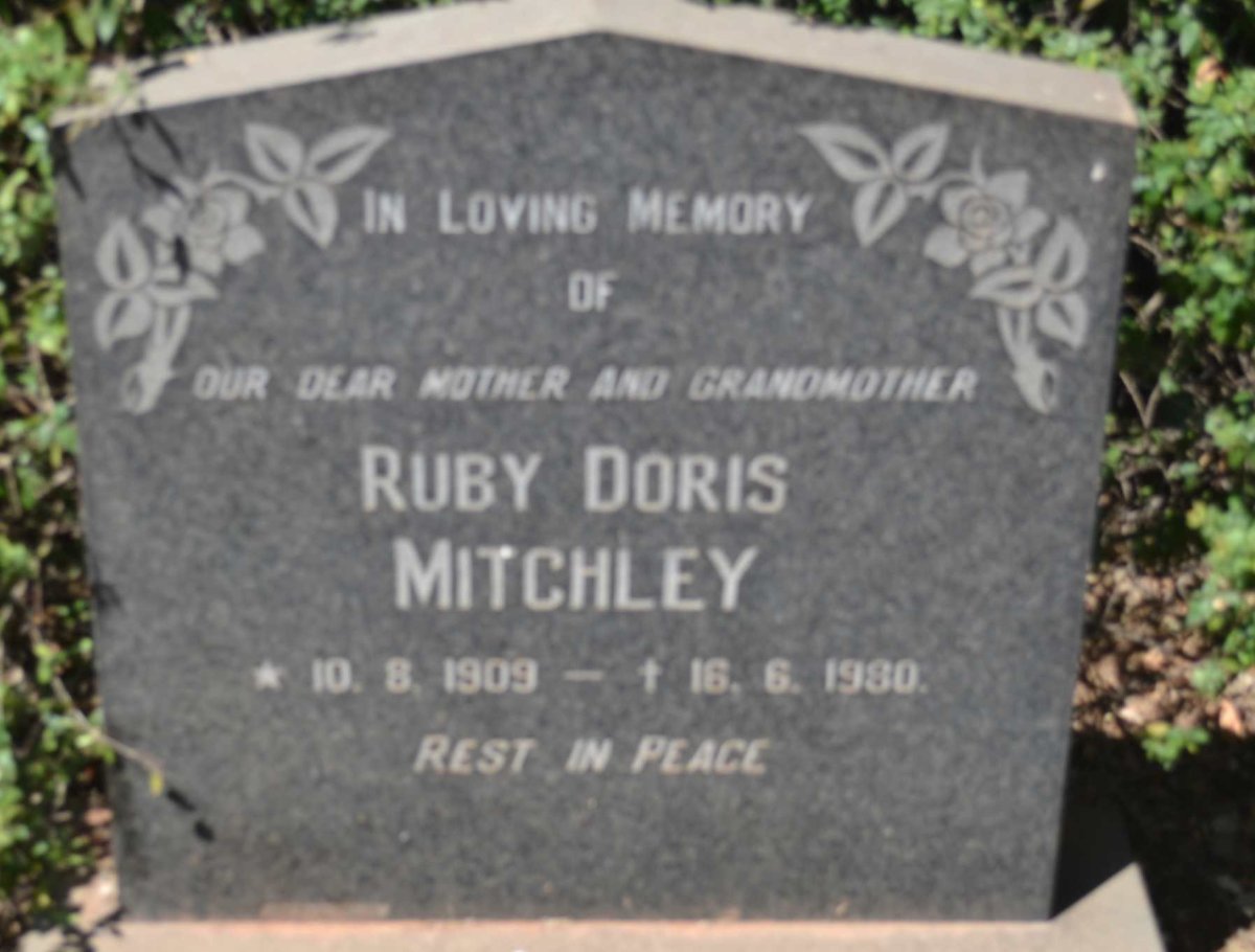 MITCHLEY Ruby Doris 1909-1980