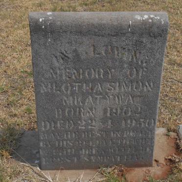 MKATYWA Mlotha Simon 1902-1950