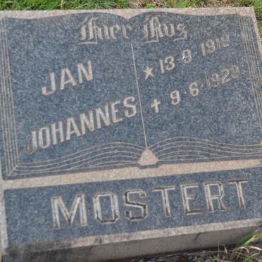 MOSTERT Jan Johannes 1919-1929