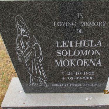 MOKOENA Lethula Solomon 1922-2006