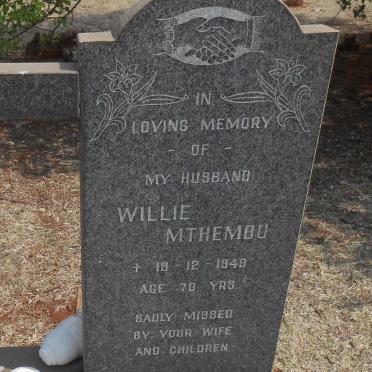 MTHEMBU Willie -1948