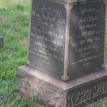 MUIR Mary Macqueen, Kerr 1922
