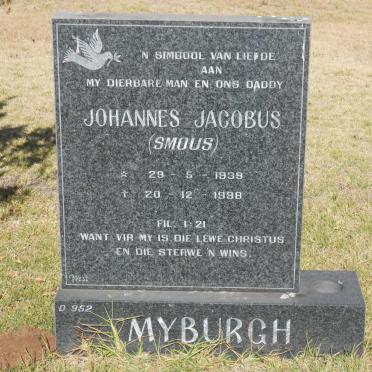 MYBURGH Johannes Jacobus 1939-1998