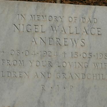 ANDREWS Nigel Wallace 1924-1987
