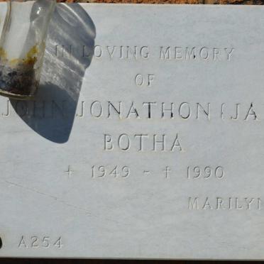BOTHA John Jonathon 1949-1990