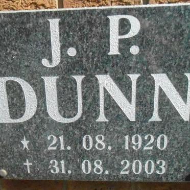 DUNN J.P. 1920-2003