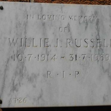 RUSSELL Willie J. 1914-1989