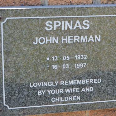 SPINAS John Herman 1932-1997