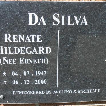 SILVA Renate Hildegard, da nee EBNETH 1943-2000