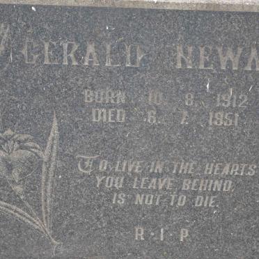 NEWMAN Gerald 1912-1951