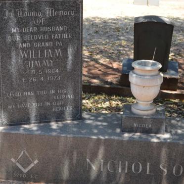 NICHOLSON William Jimmy 1904-1973