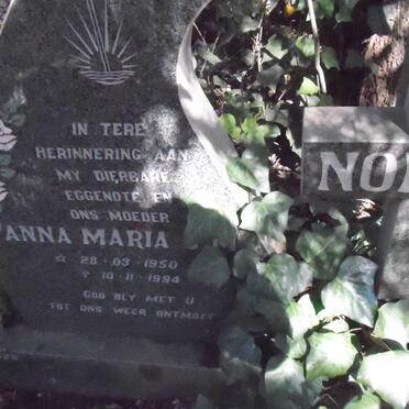 NORTJE Anna Maria 1950-1994