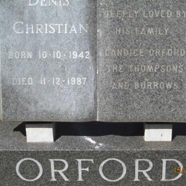 ORFORD Denis Christian 1942-1987