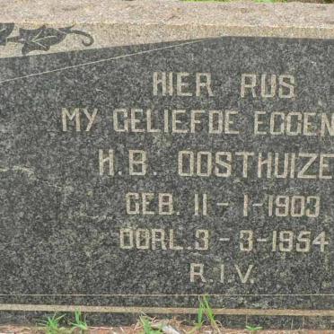 OOSTHUIZEN H.B. 1903-1954