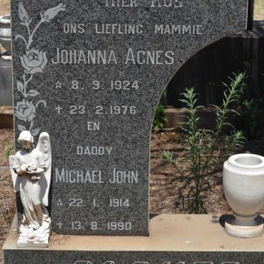 PACKER Michael John 1914-1990 &amp; Johannes Agnes 1924-1976
