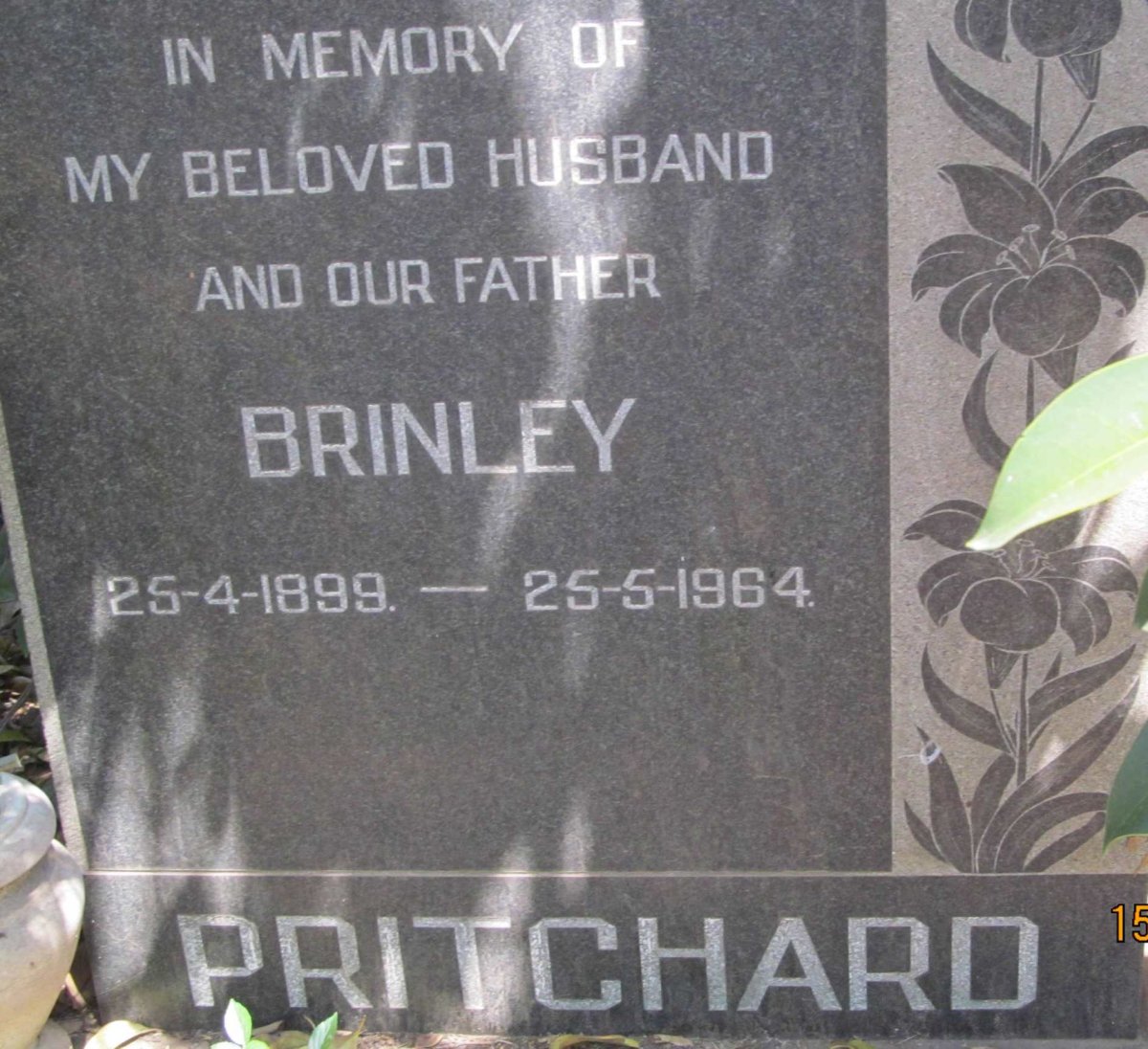 PRITCHARD Brinley 1899-1964