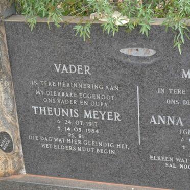 RENSBURG Theunis Meyer, Janse van 1917-1984 &amp; Anna Catharina BRITS 1923-1994 :: MARX Aletta C. 1943-1990