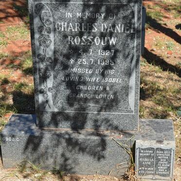 ROSSOUW Charles Daniel 1927-1995 &amp; Isabella Anne 1929-2004