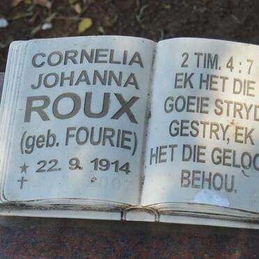 ROUX Cornelia Johanna FOURIE 1914-