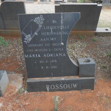 ROSSOUW Maria Adriana 1913-1981