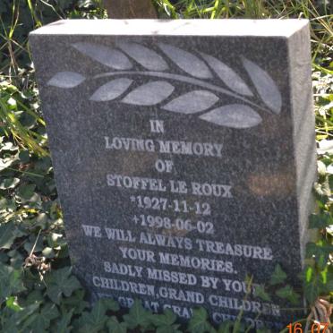 ROUX Stoffel, le 1927-1998