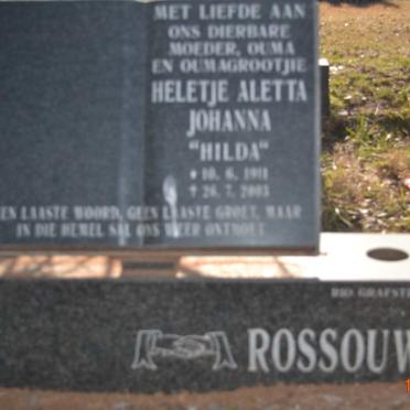 ROSSOUW Heletje Aletta Johanna 1911-200?