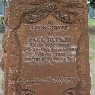 RUPLES Paul -1914
