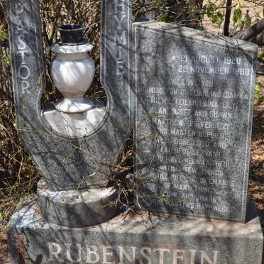 RUBENSTEIN Hymie 1920-1988