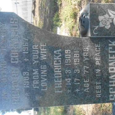 SCHARNECK Richard Cornelius 1903-1967 &amp; Fredricka 1909-1981
