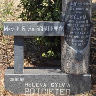 SCHALKWYK Helena Sylvia, van nee POTGIETER