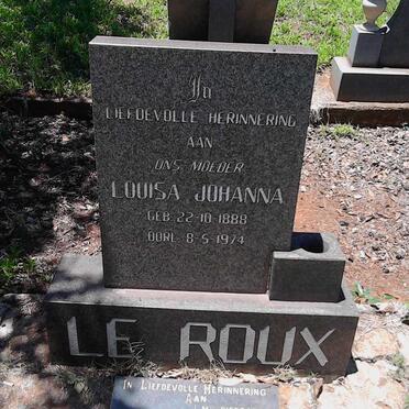 SLABBERT Frederick van Zyl 1907-1982 :: LE ROUX Louisa Johanna 1888-1974