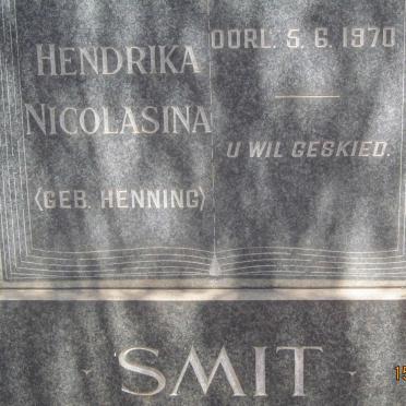 SMIT Hendrika Nicolasina nee HENNING -1970