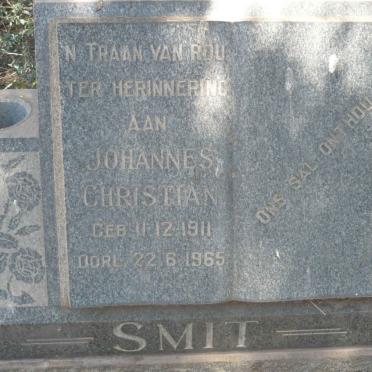 SMIT Johannes Christian 1911-1965