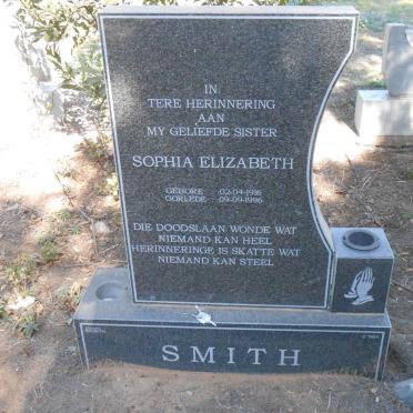 SMITH Sophia Elizabeth 1916-1996