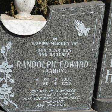 SMITH Randolph Edward 1963-1996