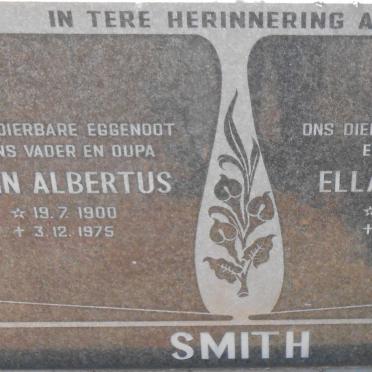 SMITH John Albertus 1900-1975 &amp; Ella Evelyn 1912-1989
