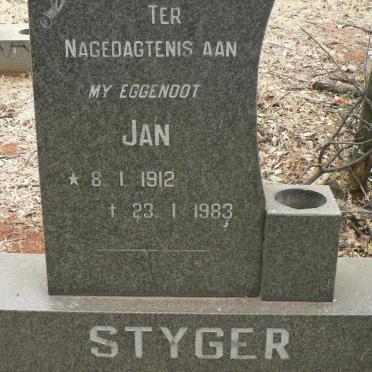 STYGER Jan 1912-1983