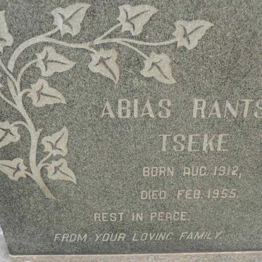 TSEKE Abias Rantsai 1912-1955