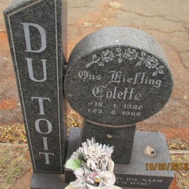 TOIT Colette, du 1982-1986