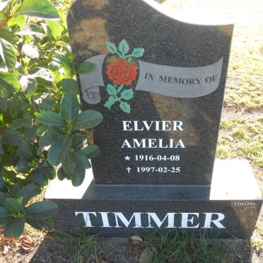 TIMMER Elvier Amelia 1916-1997