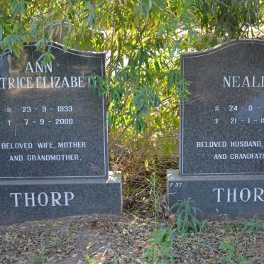 THORP Neale 1931-1999 Ann Beatrice Elizabeth 1933-2008
