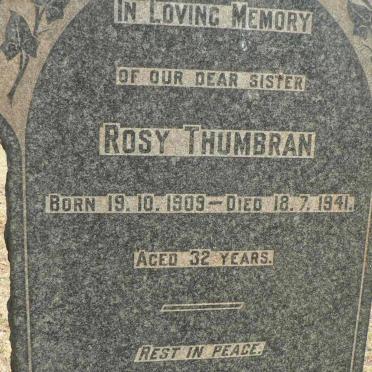 THUMBRAN Rosy 1909-1941