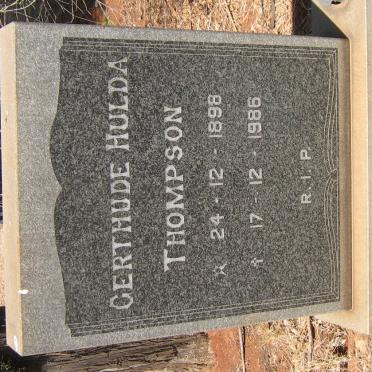 THOMPSON Gerthude Hulda 1898-1986