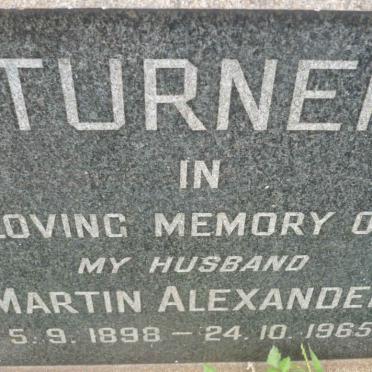 TURNER Martin Alexander 1898-1965