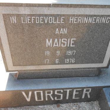 VORSTER Maisie 1917-1976