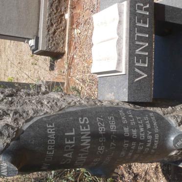 VENTER Sarel Johannes 1927-1965